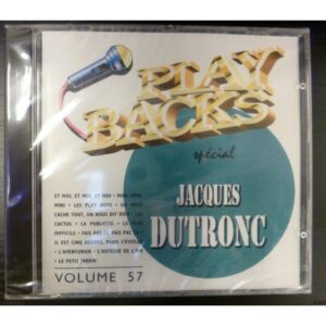 CD PLAYBACKS JACQUES DUTRONC