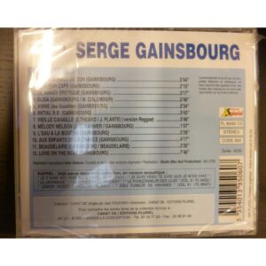 CD PLAYBACKS SERGE GAINSBOURG