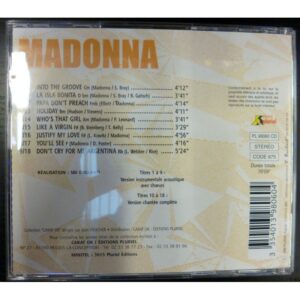 CD PLAYBACKS MADONNA