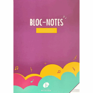 BLOC PAPIER MUSIQUE (12 portées)