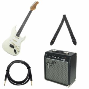 PACK GUITARE ELECTRIQUE EKO ST300 + AMPLI FENDER