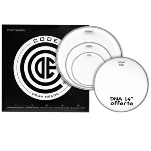 PACK DE PEAUX CODE DRUMHEADS GENERATOR TRANSPARENTE ROCK